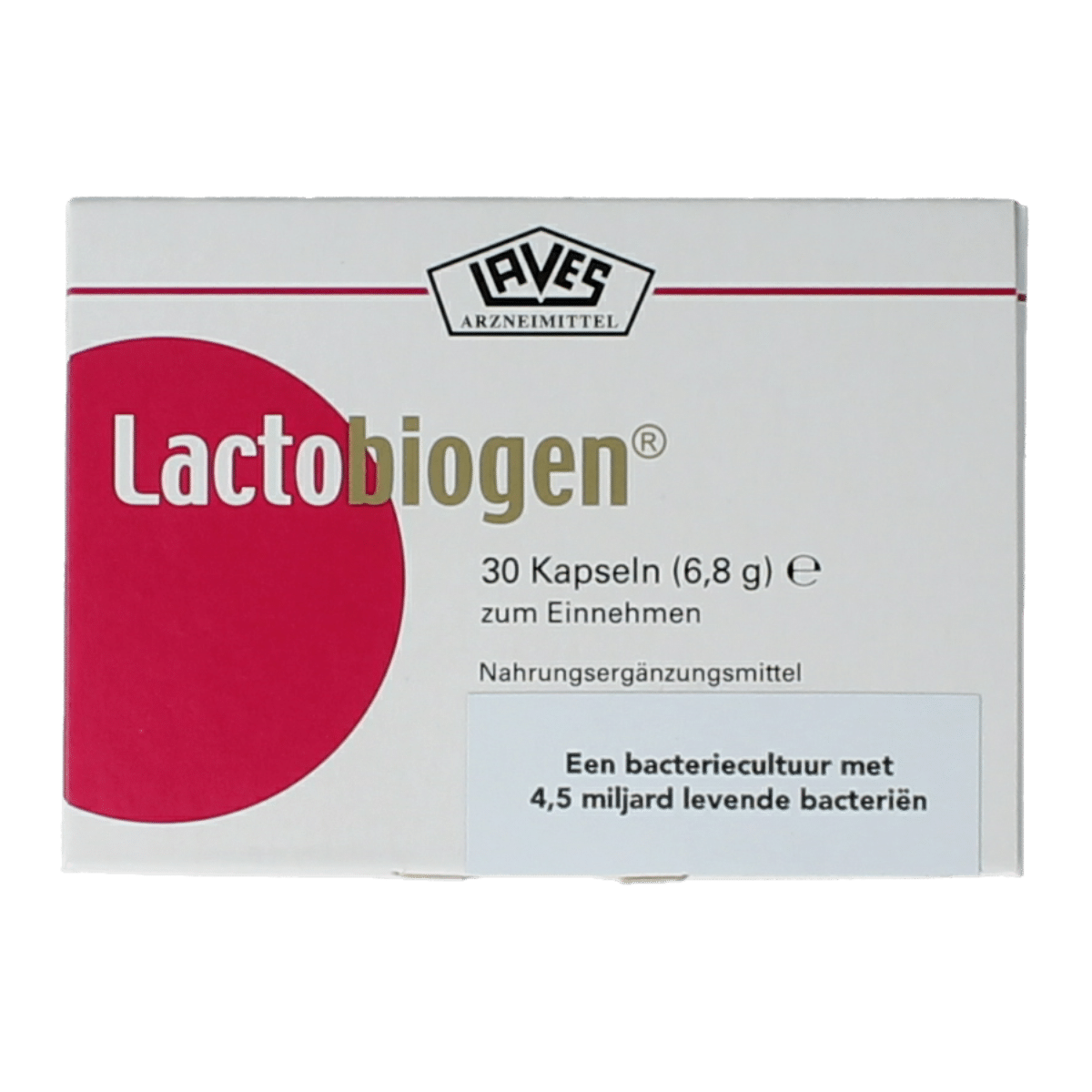 4260217844200_A1N1.png Laves Lactobiogen - Afbeelding 1
