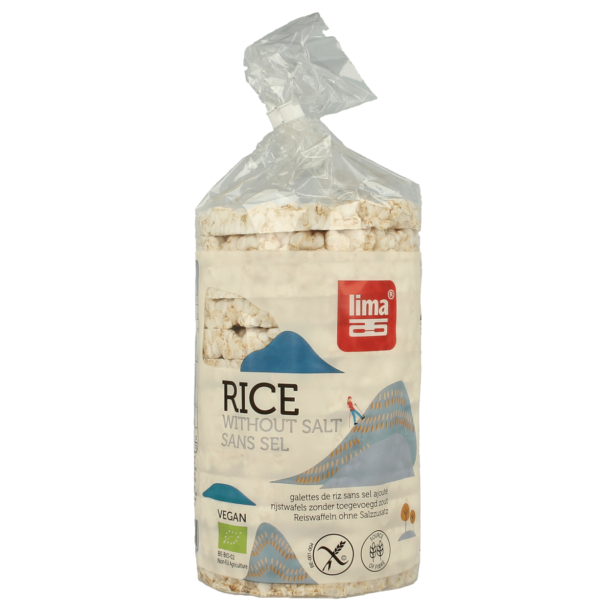 5411788002509_A1N1-1.png Lima Rijstwafels zonder toegevoegd zout bio - Afbeelding 1