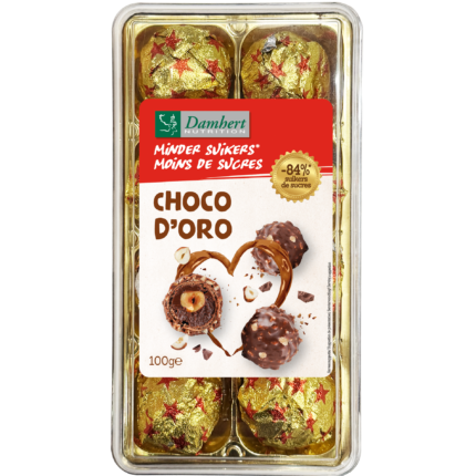 Damhert Choco doro minder suiker