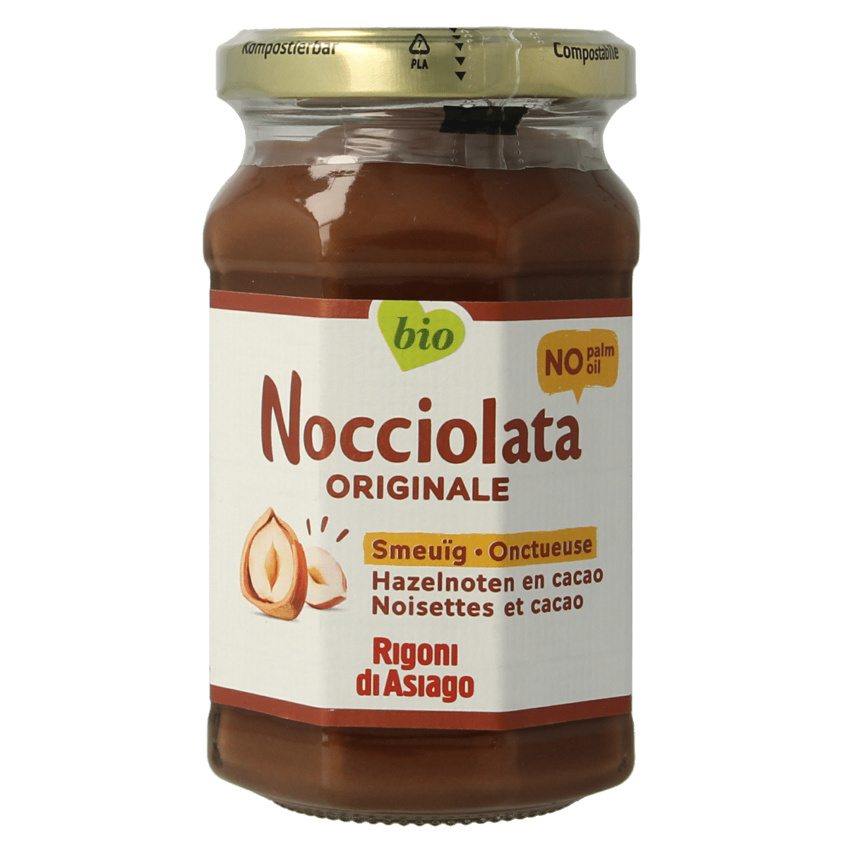 8052575090360_A1N1.png Nocciolata Chocolade hazelnootpasta bio - Afbeelding 1