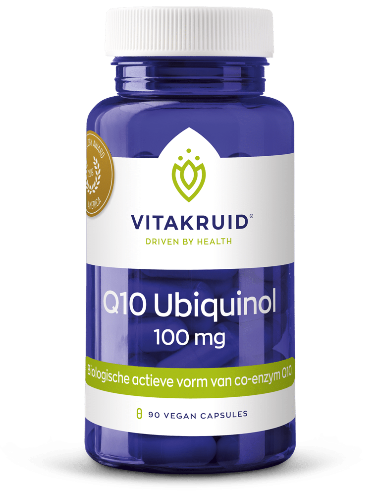 8717438692548_A1N1.png Vitakruid Co-enzym Q10 Ubiquinol actieve vorm Kaneka 100 mg - Afbeelding 1