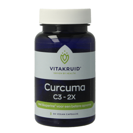 Vitakruid Curcuma C3-2X (95%  curcuminoiden) met Bioperine