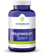 Vitakruid Magnesium sport bisglycinaat malaat tri-dicitraat