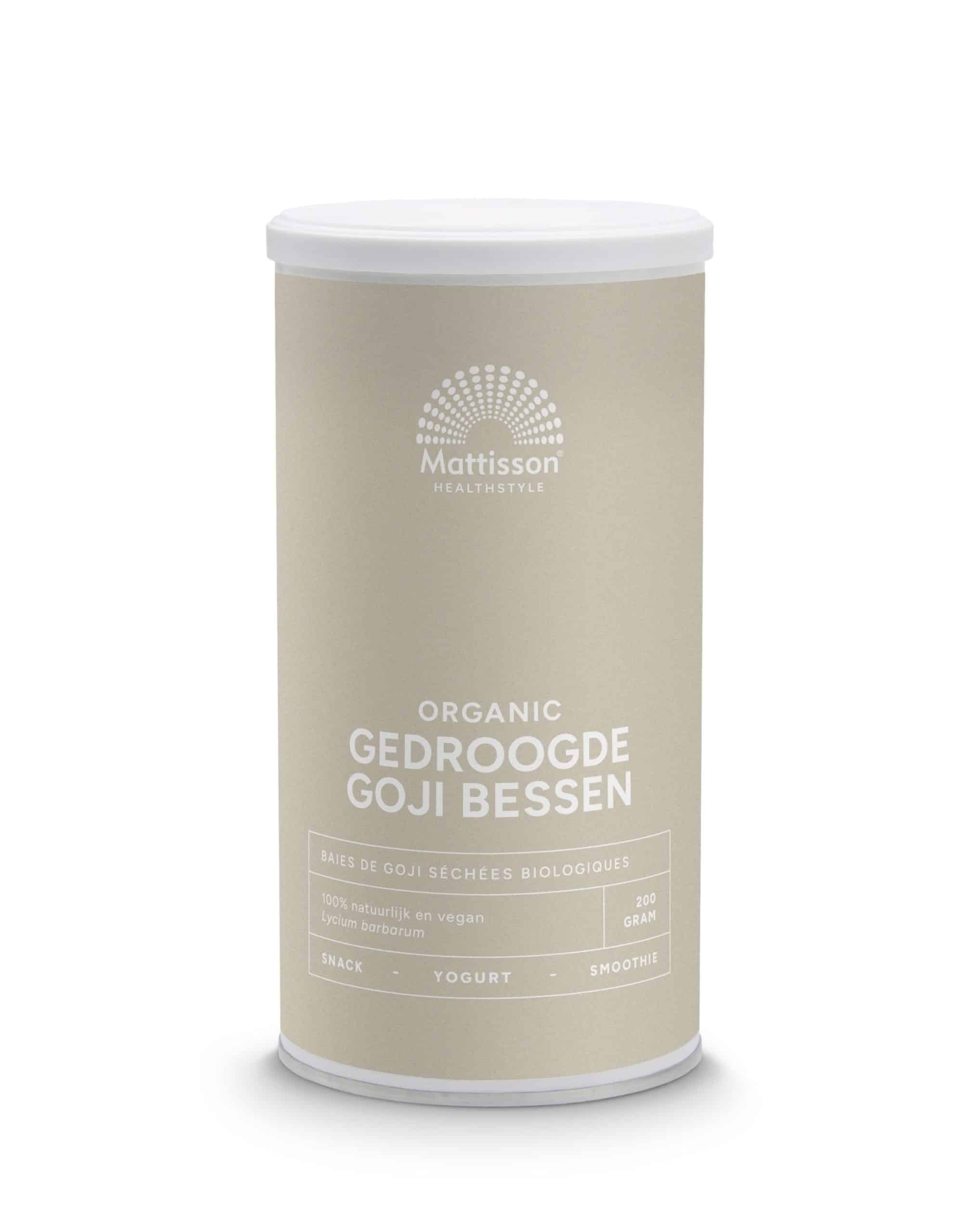 8717677962945_A1N1.jpg Mattisson Bessen goji gedroogd pot bio - Afbeelding 1