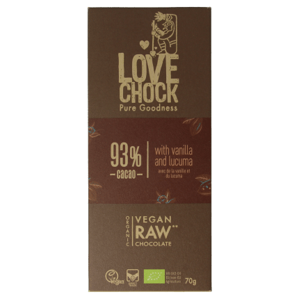 Lovechock 93% Pure vanilla lucuma bio