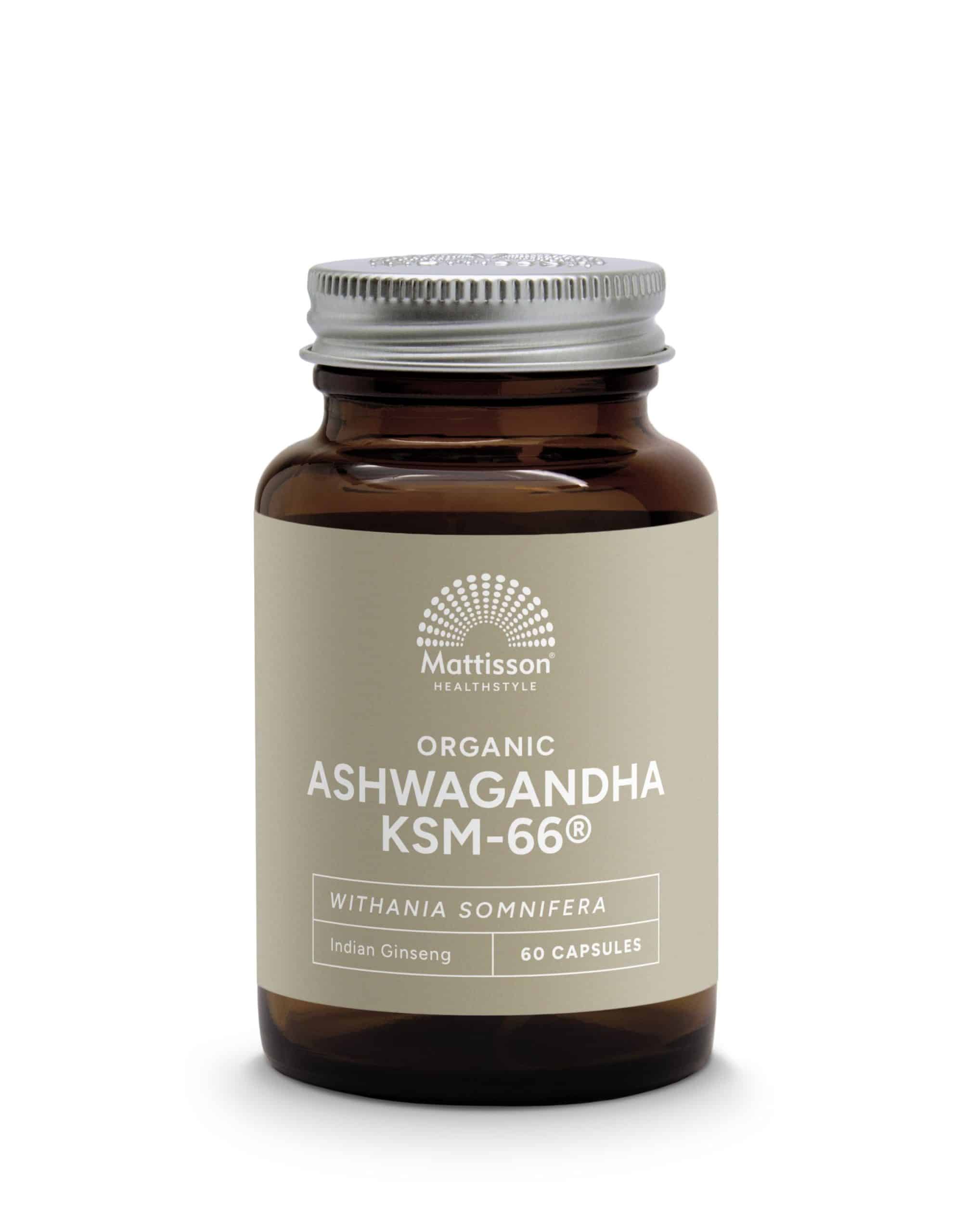 8720959400790_A1N1.jpg Mattisson Ashwagandha KSM-66 bio - Afbeelding 1