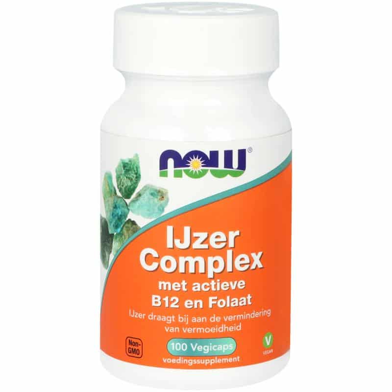 960329.jpg NOW IJzer Complex met actieve B12 en folaat - Afbeelding 1
