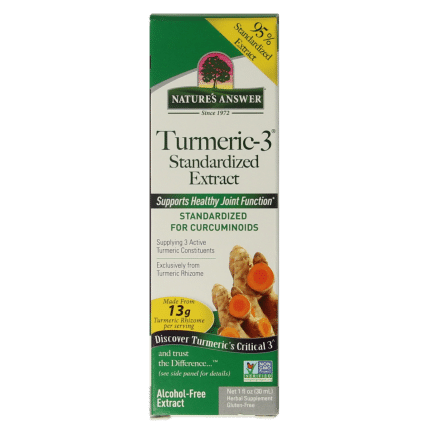 Natures Answer Turmeric-3 Curcuma extract alcoholvrij