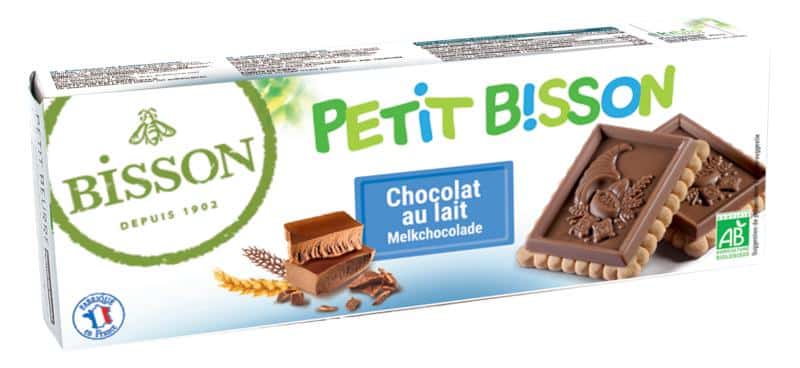 228038.jpg Bisson Petit theebiscuit melkchocolade bio - Afbeelding 1