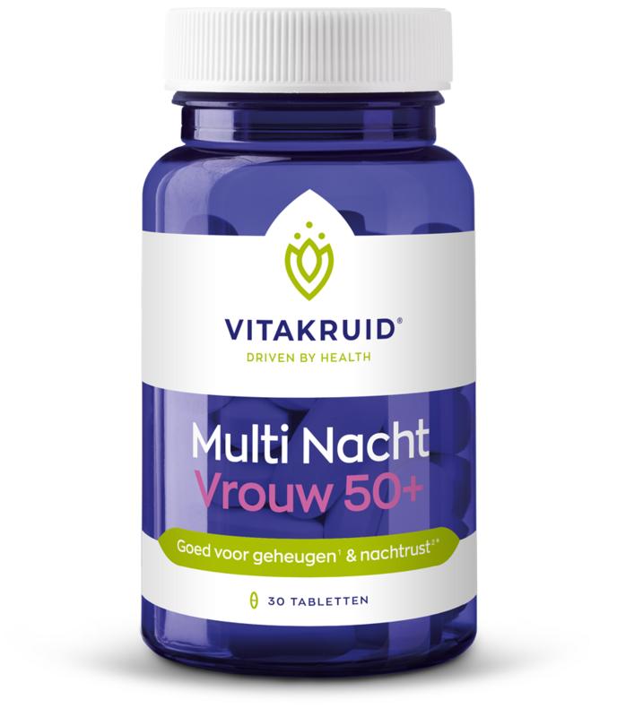 282749.jpg Vitakruid Multi Nacht Vrouw 50+ 100% Vegan - Afbeelding 1