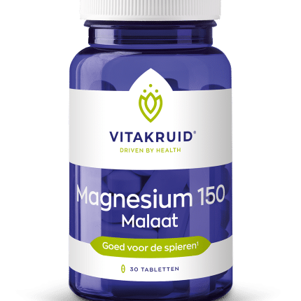 Vitakruid Magnesium 150 malaat met vitamine B6 (P-5-P)