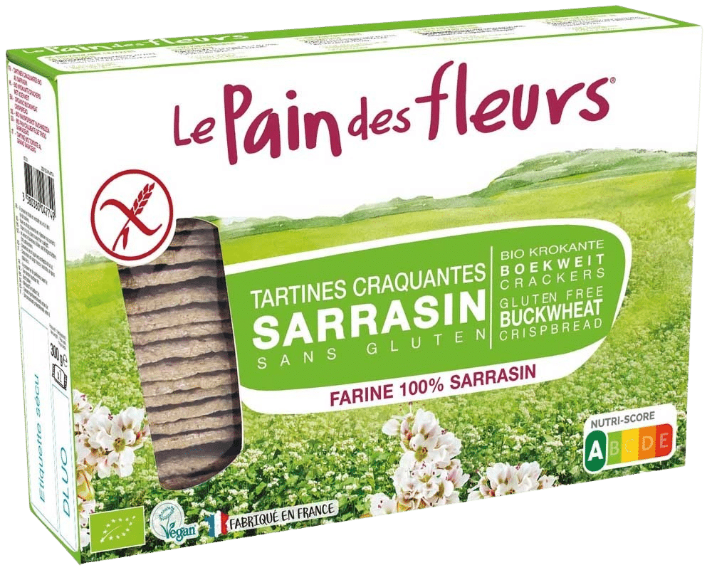 3380380047749_A1N1.png Pain Des Fleurs Krokante crackers boekweit glutenvrij bio - Afbeelding 1