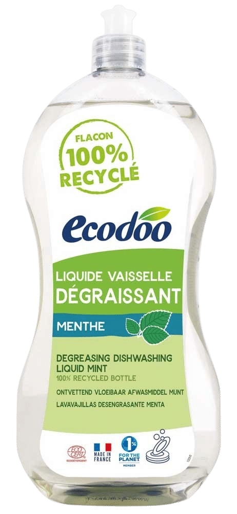 3380380050770_A1N1.png Ecodoo Afwasmiddel vloeibaar ontvettend munt bio - Afbeelding 1