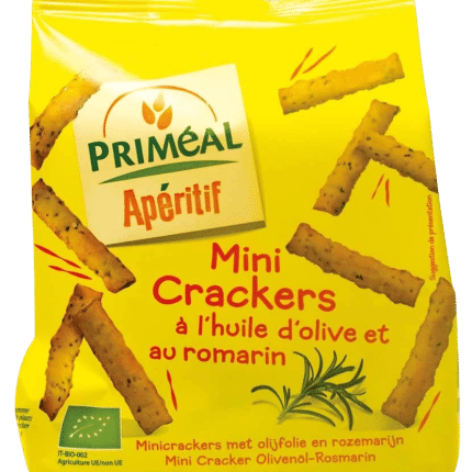 Primeal Aperitive mini crackers olijf rozemarijn bio