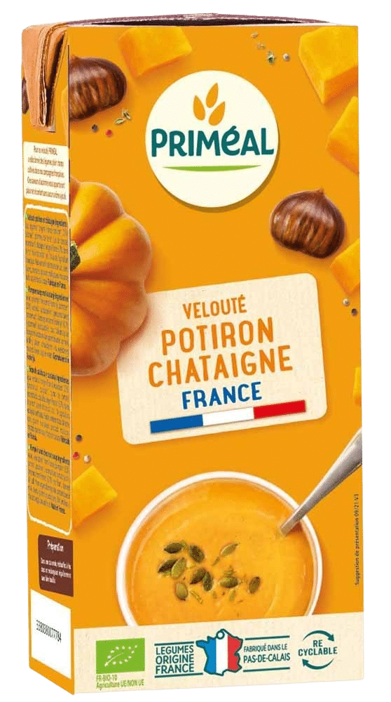 3380380077784_A1N1.png Primeal Veloute gebonden soep pompoen kastanje bio - Afbeelding 1