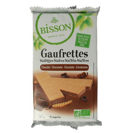 Bisson Chocolade wafels gaufrettes bio