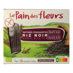 Pain Des Fleurs Krokante crackers zwarte rijst glutenvrij bio