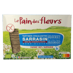 Pain Des Fleurs Krokante crackers boekweit zoutloos glutenvrij bio