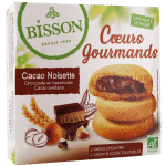 Bisson Gevulde koekjes hazelnoot choco bio