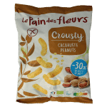 Pain Des Fleurs Chips gepoft pinda -30% zout glutenvrij vegan bio