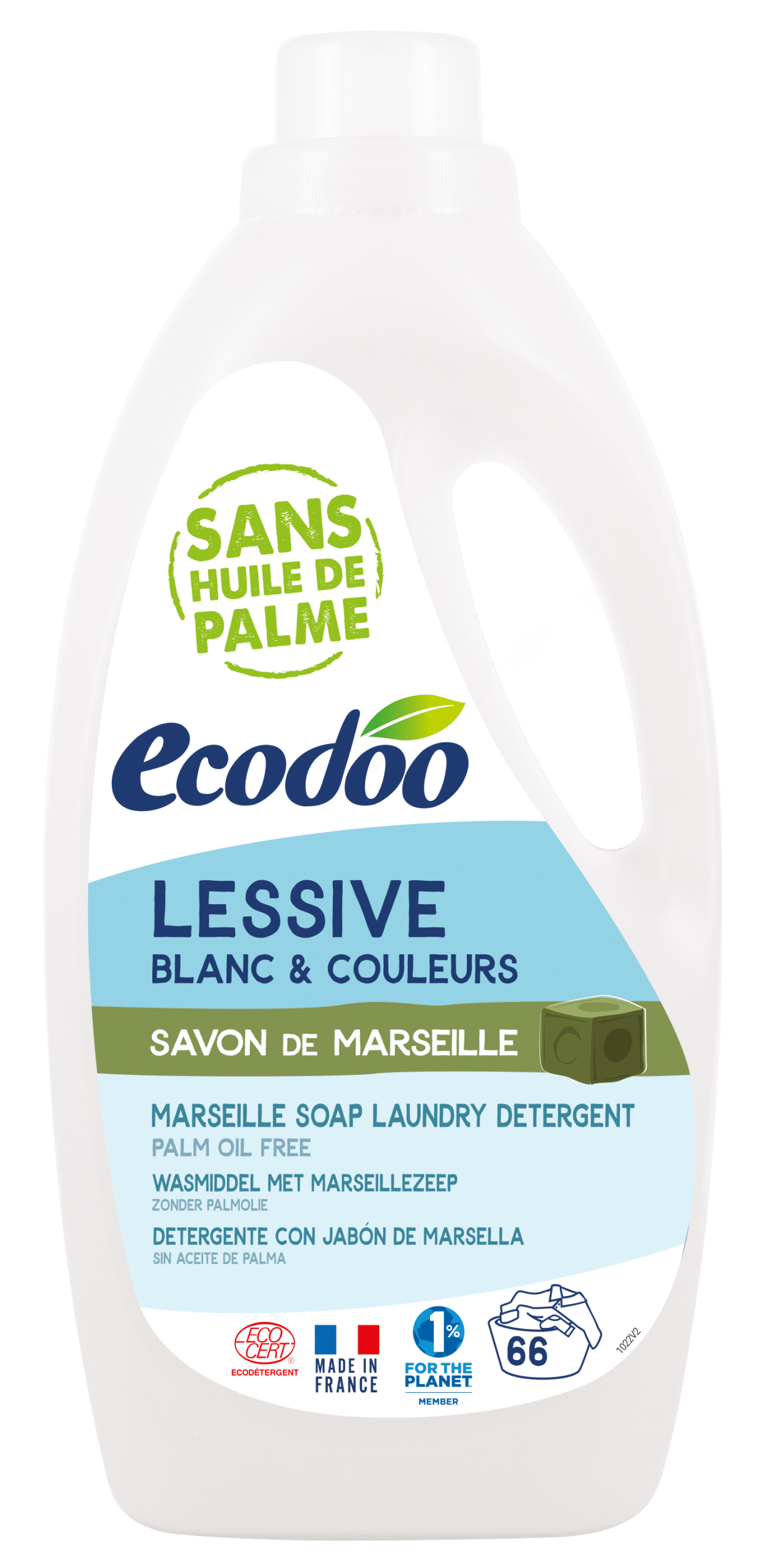 3380380099939_A1N1.png Ecodoo Wasmiddel vloeibaar Marseille zeep - Afbeelding 1