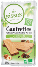 Bisson Wafels choco hazelnoot bio