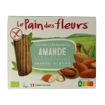 Pain Des Fleurs Krokante crackers amandel glutenvrij bio 