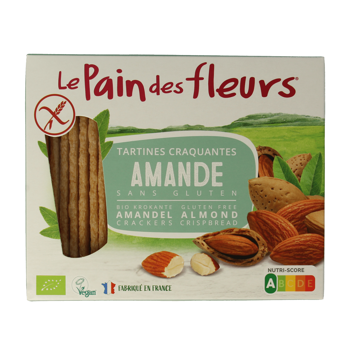 3380380111778_A1N1.png Pain Des Fleurs Krokante crackers amandel glutenvrij bio - Afbeelding 1