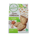 Bisson Zandkoekjes hazelnoot & granen bio