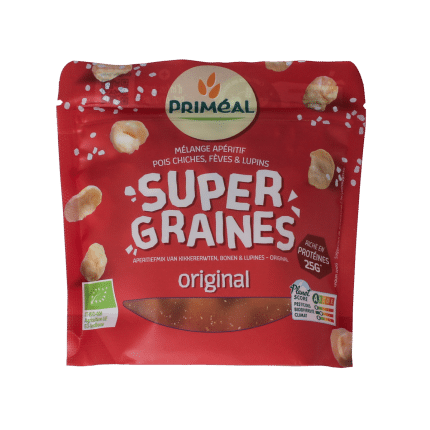 Primeal Kikkererwten, bonen, lupines mix gezouten bio