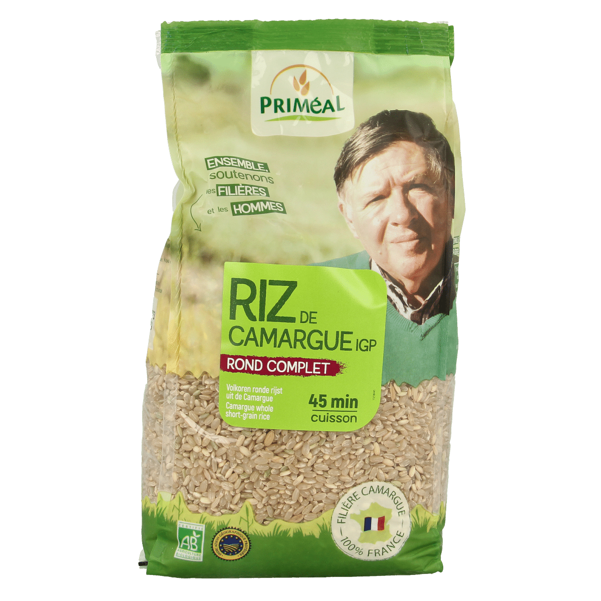 3380390014304_A1N1.png Primeal Volkoren ronde rijst camargue bio - Afbeelding 1
