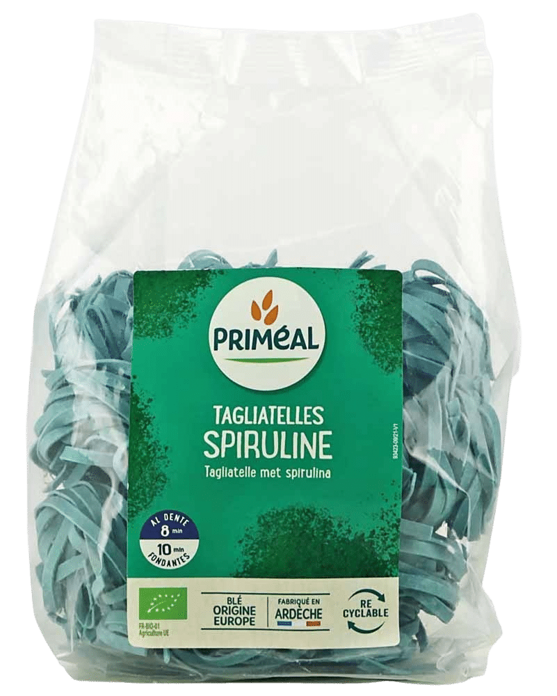 3380390169523_A1N1.png Primeal Tagliatelle spirulina bio - Afbeelding 1