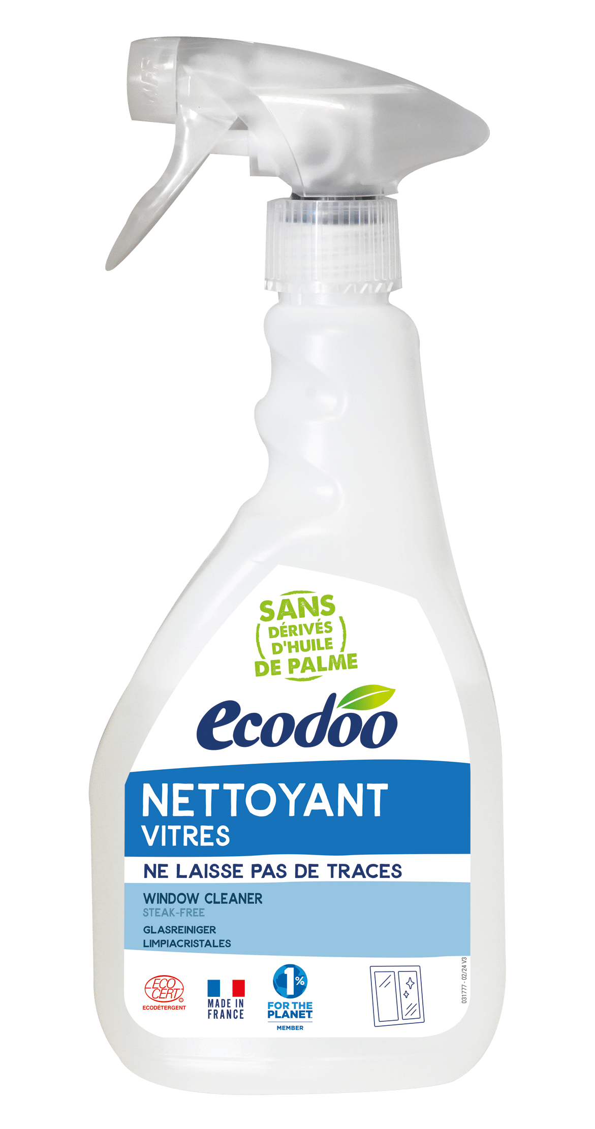 3380390900829_A1N1.png Ecodoo Glasreiniger bio - Afbeelding 1