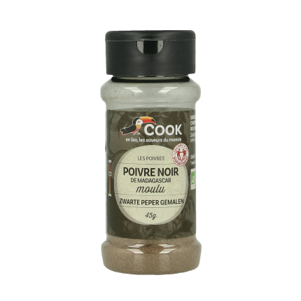 Cook Zwarte peper gemalen bio
