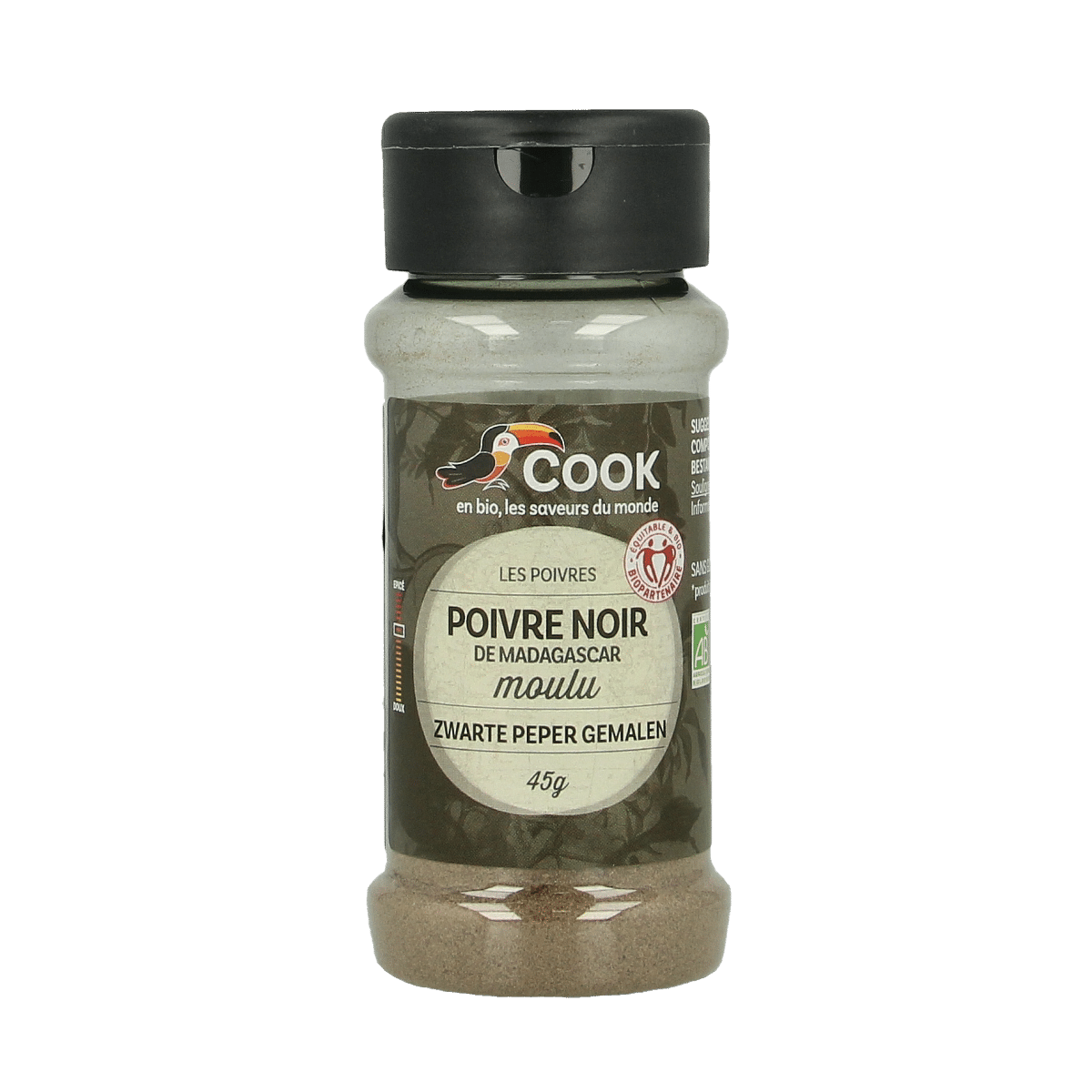 3417960022992_A1N1.png Cook Zwarte peper gemalen bio - Afbeelding 1