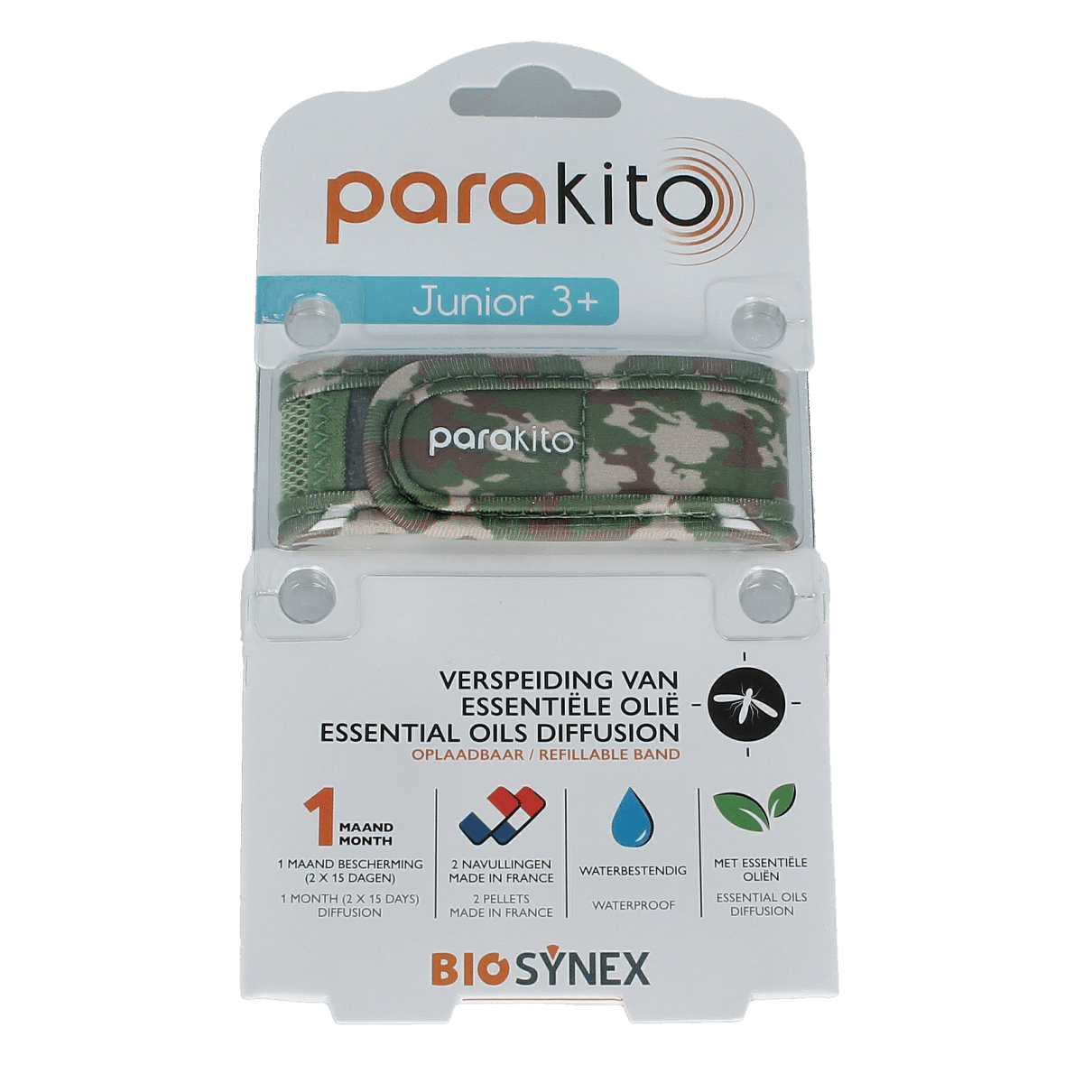 3532678606743_A1N1.png Parakito Anti mug armband junior camouflage - Afbeelding 1