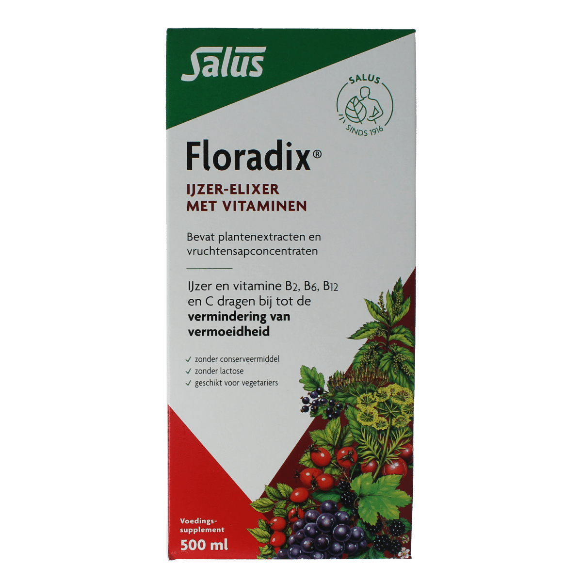 4004148047503_A1N1.png Salus Floradix ijzer elixer - Afbeelding 1