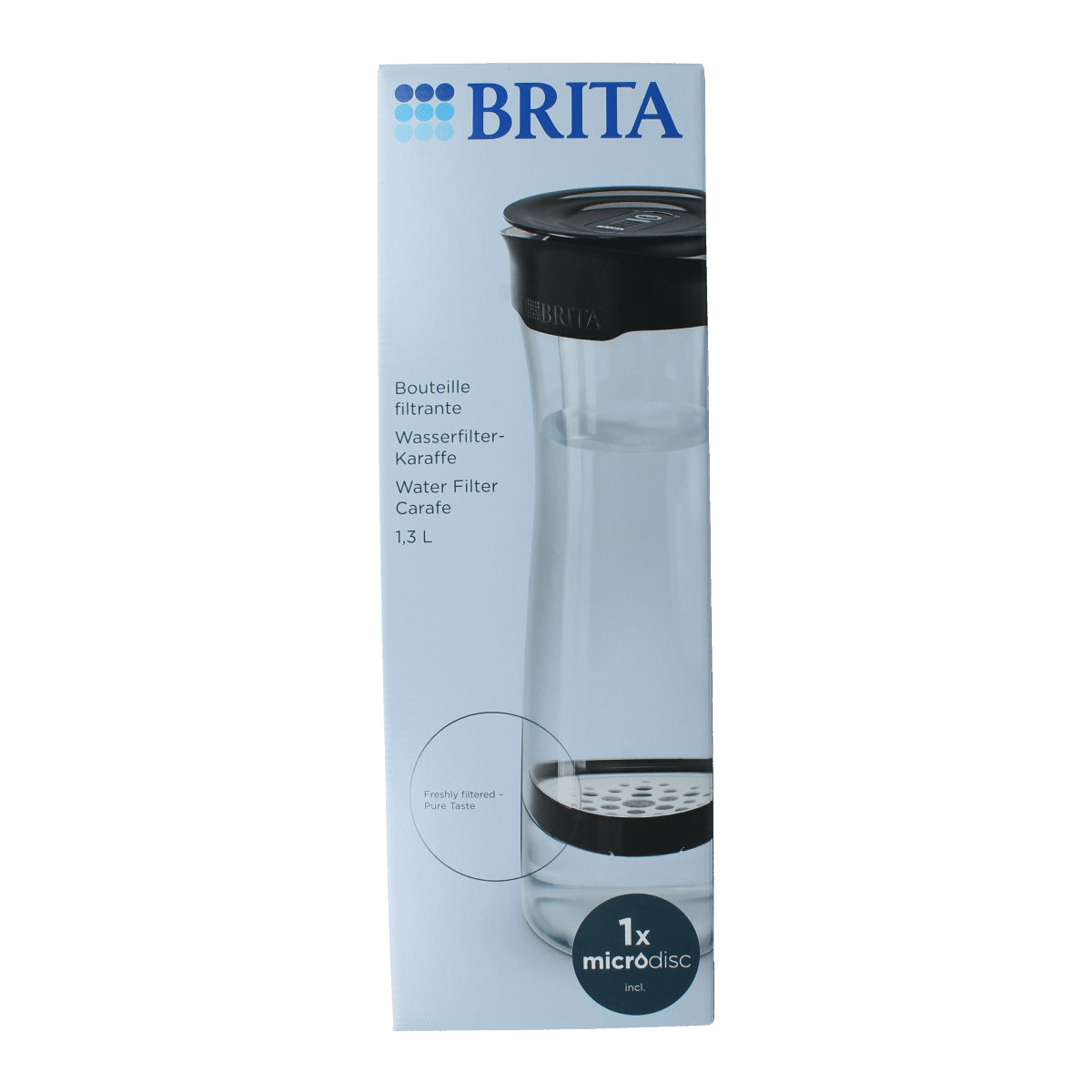 4006387092061_A1N1.png Brita Waterfilterkaraf fresh black - Afbeelding 1