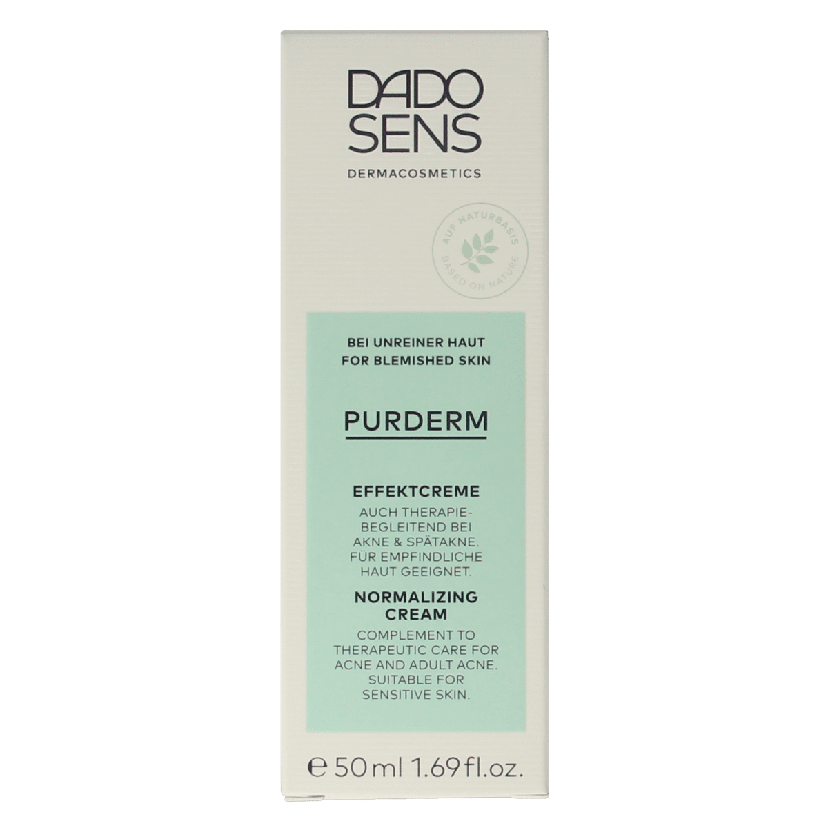 4011140211498_A1N1.png Dado Sens Purderm normalizing cream bio - Afbeelding 1