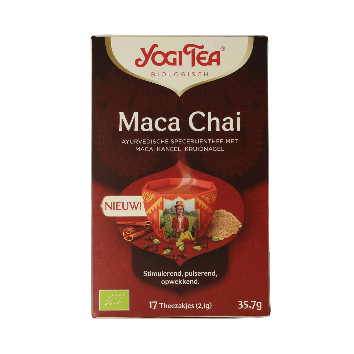 4012824405356_A1N1.png Yogi Tea Maca chai bio - Afbeelding 1
