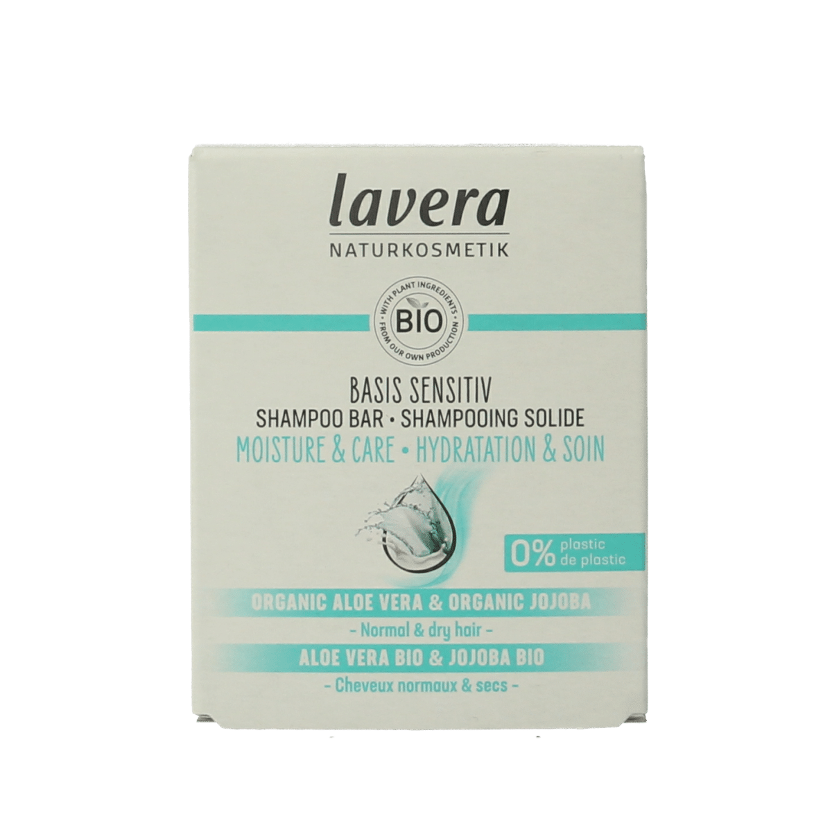 4021457655403_A1N1.png Lavera Shampoobar basis sensitiv moisture & care - Afbeelding 1