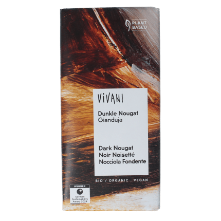 Vivani Chocolade puur nougat gianduja