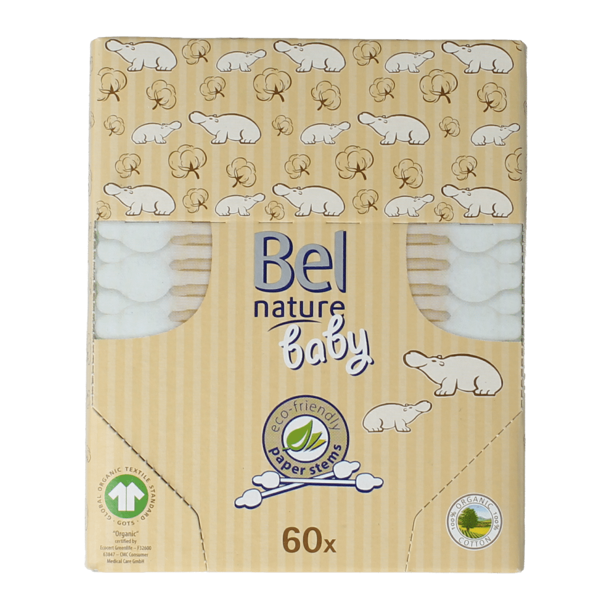 4046871004712_A1N1.png Bel Nature Wattenstaafjes baby - Afbeelding 1