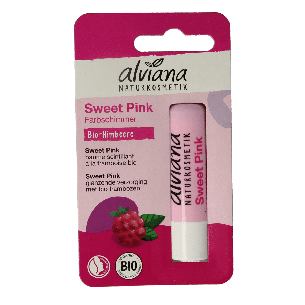 4260167186078_A1N1.png Alviana Lipverzorging sweet pink - Afbeelding 1
