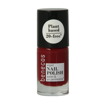 Benecos natural beauty Vegan nail polish cherry red 20-free plantbased