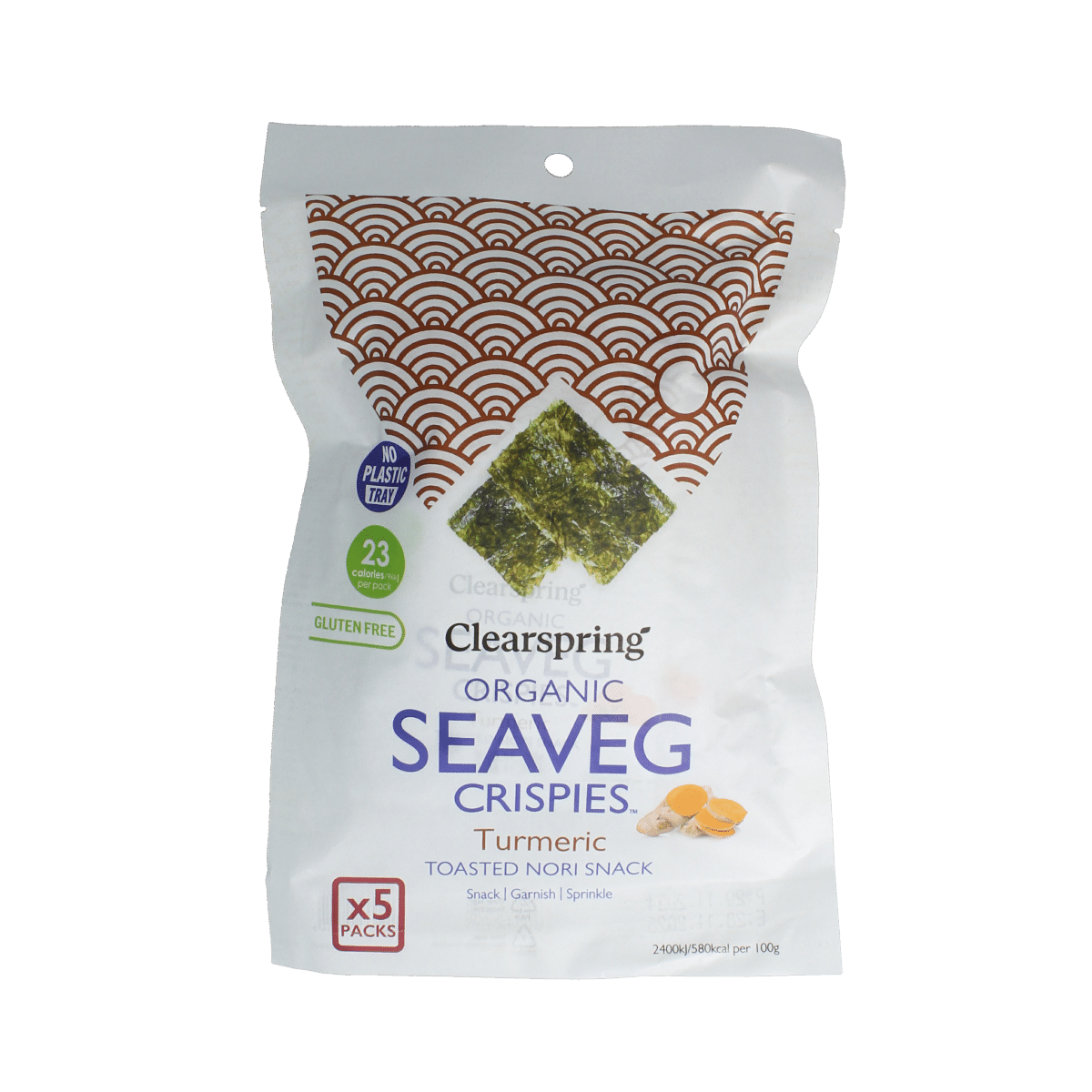 5021554005414_A1N1.png Clearspring Seaveg - Crispies turmeric multipack bio - Afbeelding 1
