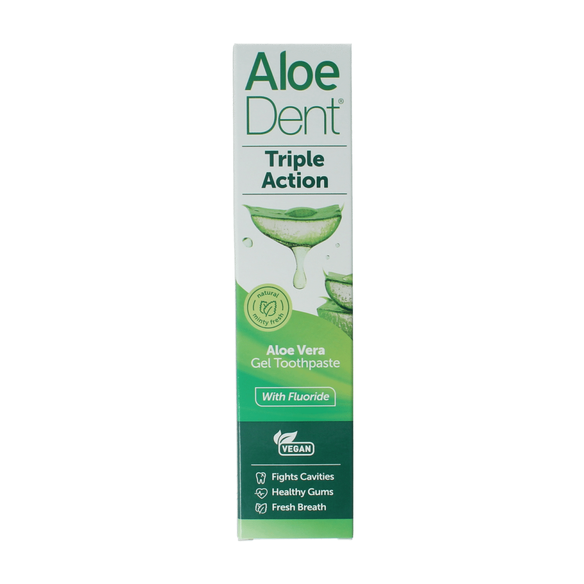 5029354010362_A1N1.png Aloe Dent Tandpasta aloe vera triple action with fluor - Afbeelding 1