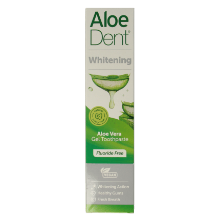 Aloe Dent Tandpasta aloe vera whitening fluor free