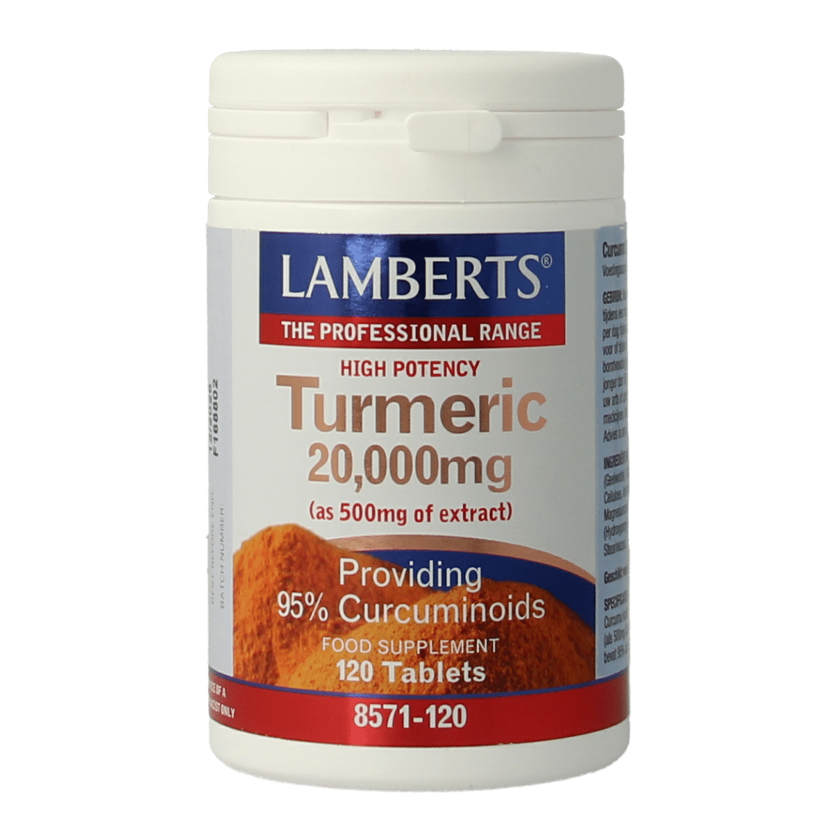 5055148412678_A1N1.png Lamberts Curcuma 20.000mg (turmeric) - Afbeelding 1