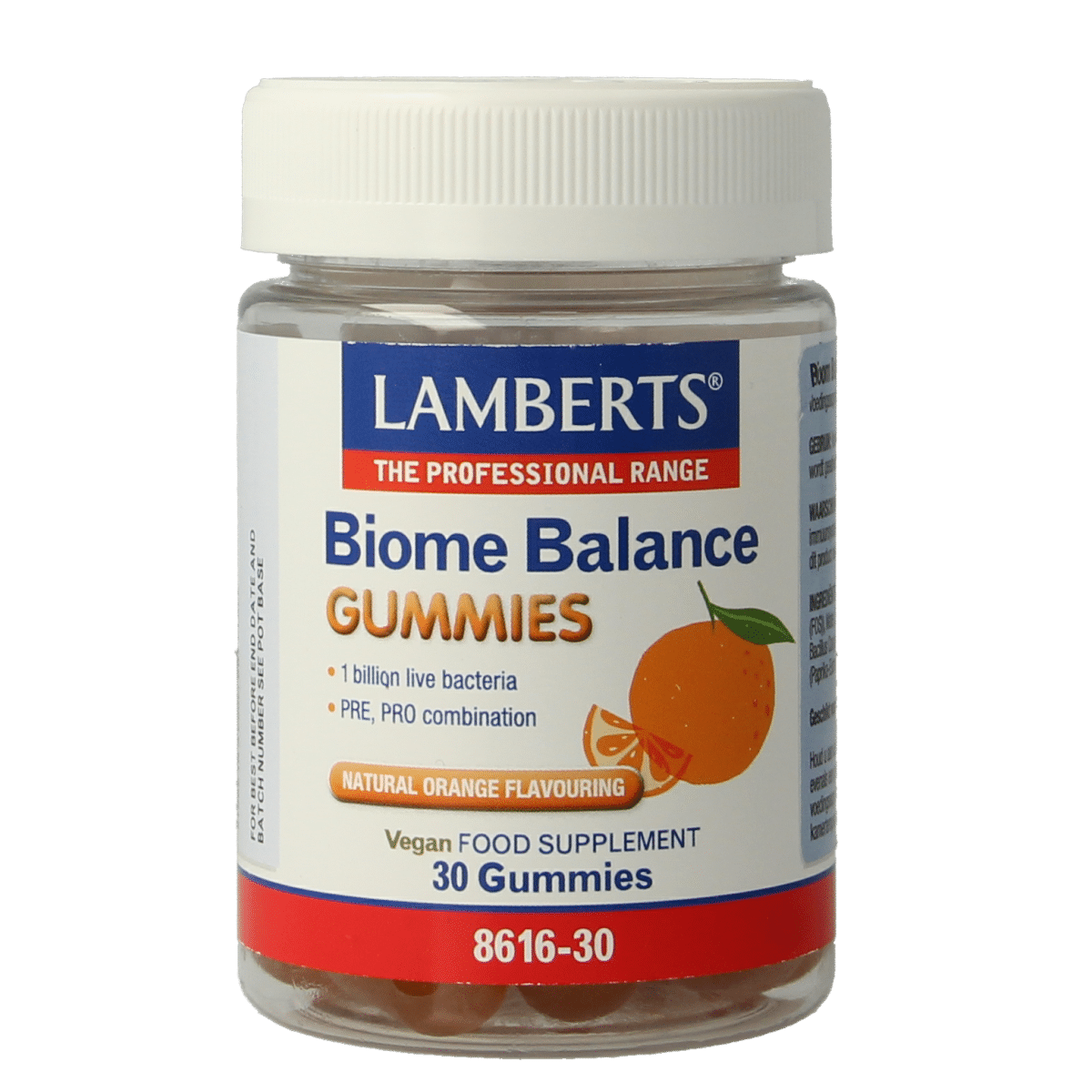 5055148414740_A1N1.png Lamberts Bioom balans gummies - Afbeelding 1